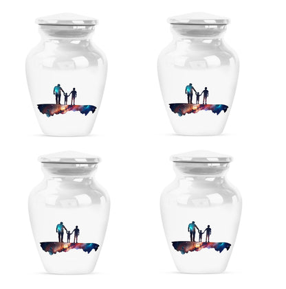 Personalized Father Keepsake Urn for Human Ashes - 10-inch, 200 cu in - Yatskia
