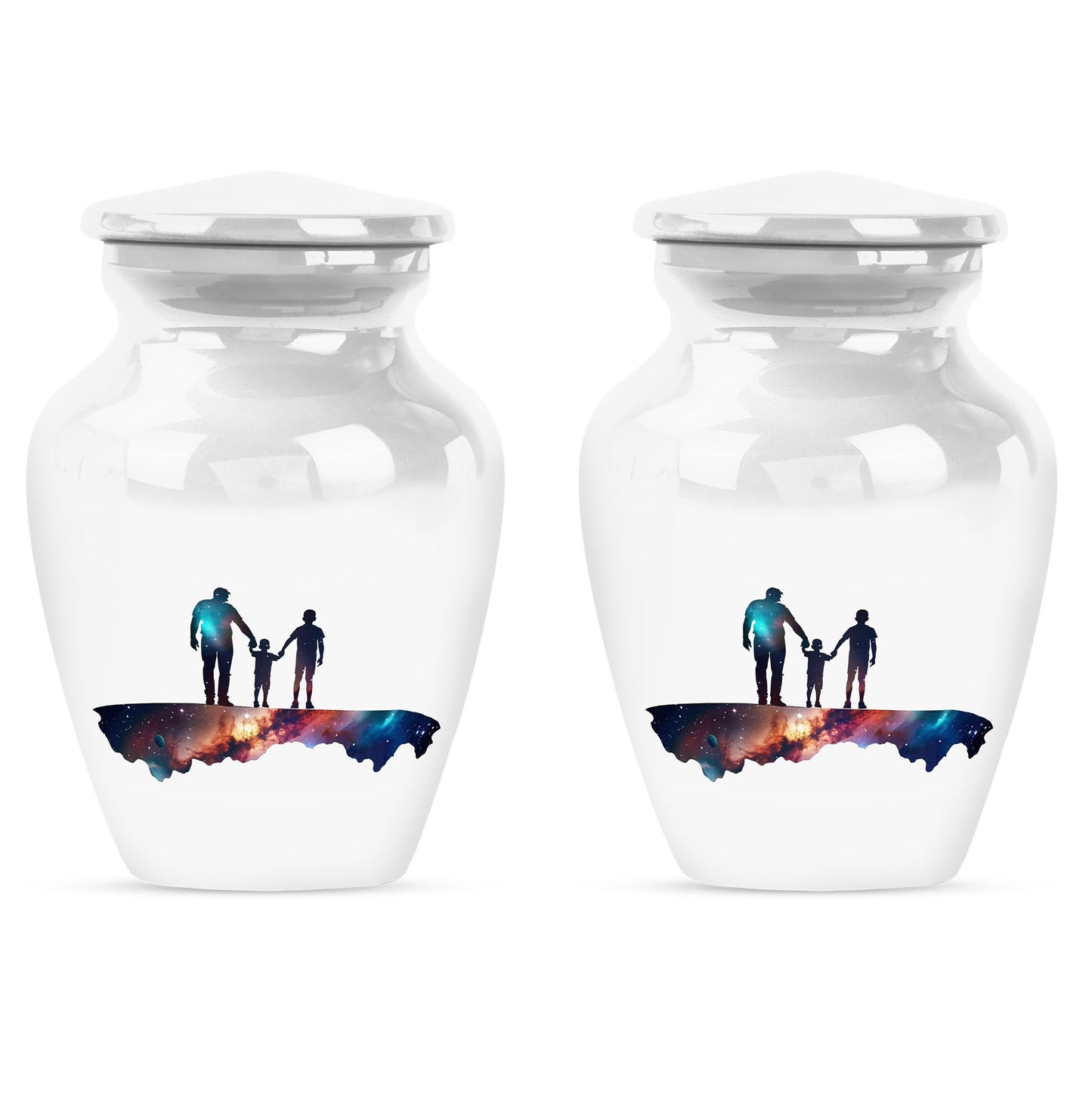 Personalized Father Keepsake Urn for Human Ashes - 10-inch, 200 cu in - Yatskia