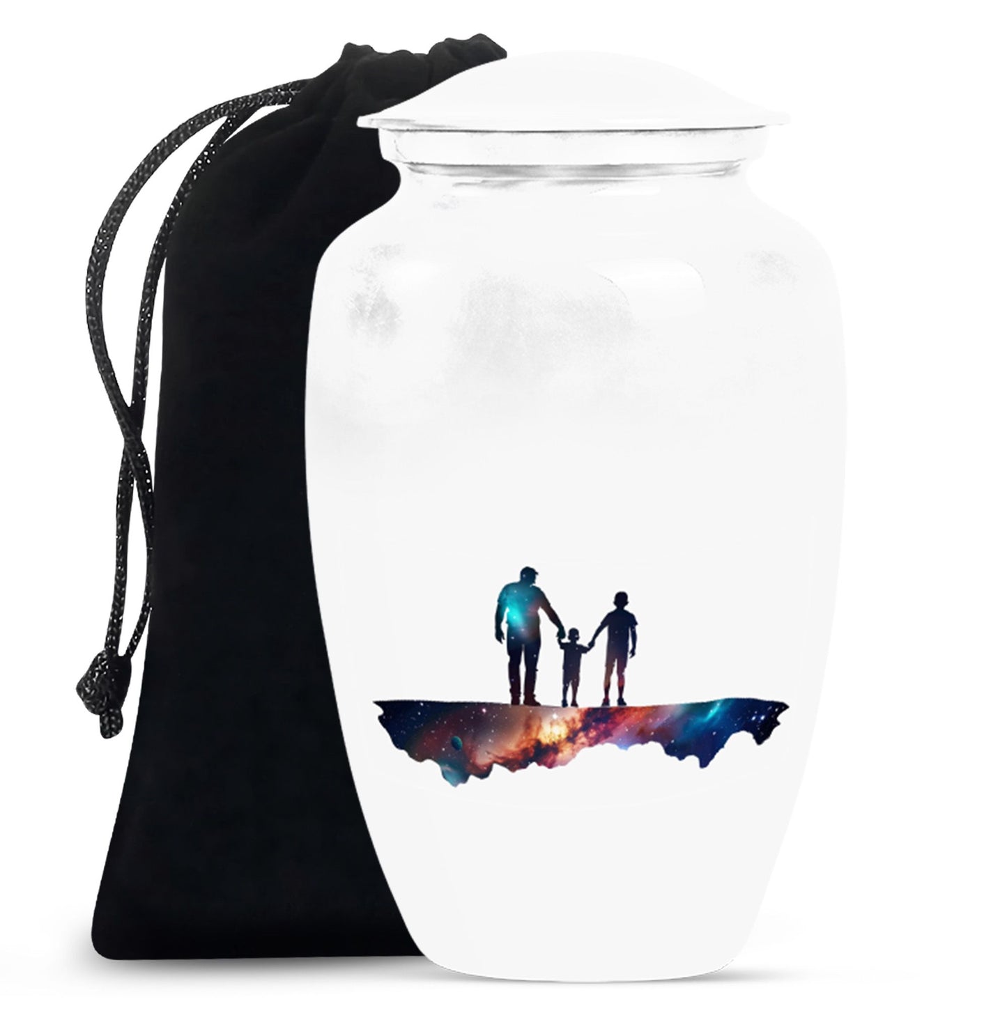 Personalized Father Keepsake Urn for Human Ashes - 10-inch, 200 cu in - Yatskia