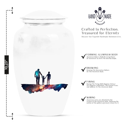 classic abstract design father urn