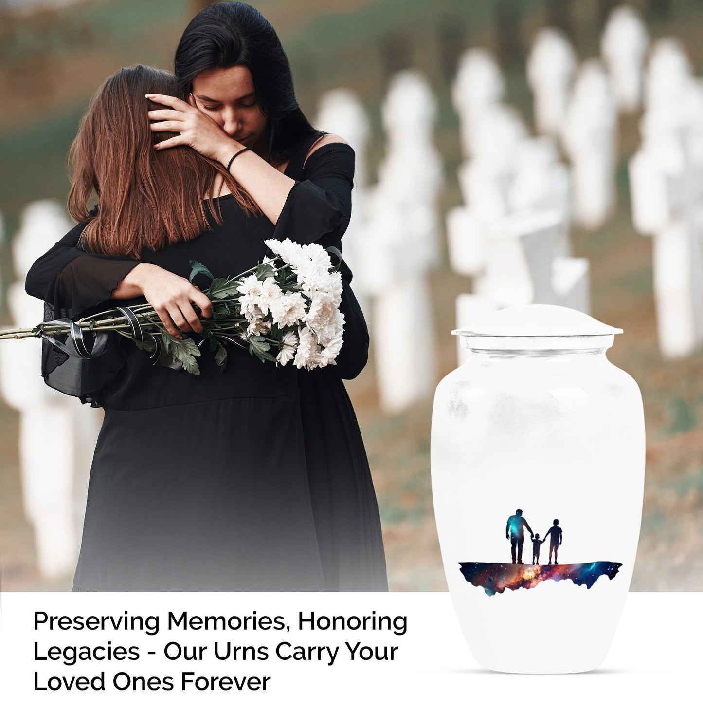 classic abstract design father urn