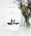 classic abstract design father urn