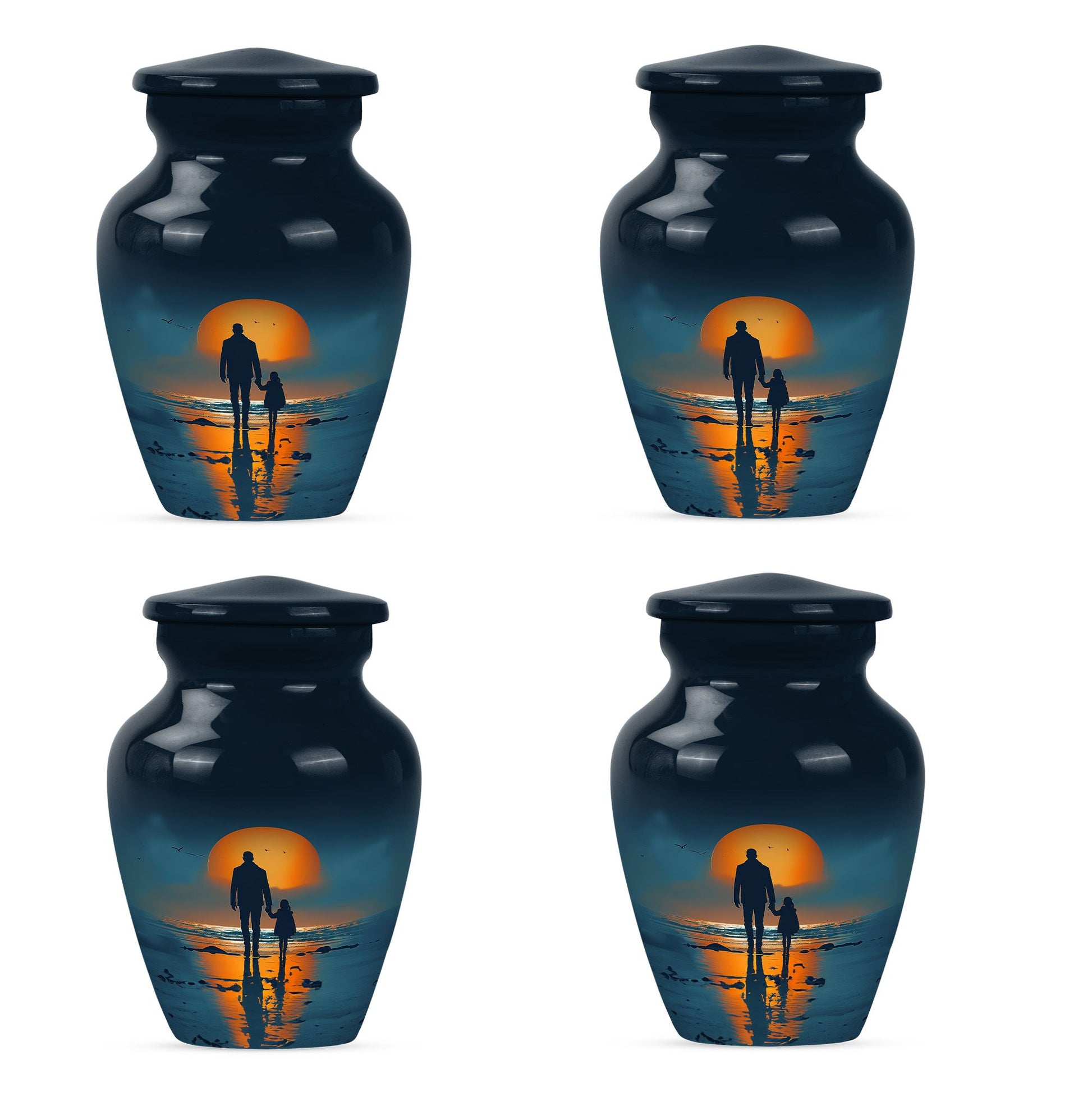Father Keepsake For Human Ashes Set Of 4 Funeral, Ashes Urn For Ashes