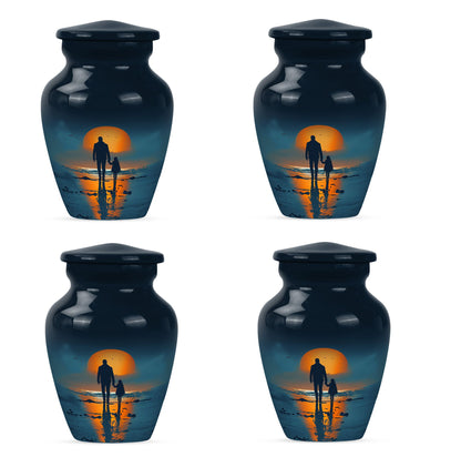 Personalized Father Keepsake Urn for Human Ashes - 10-inch, 200 cu in - Yatskia