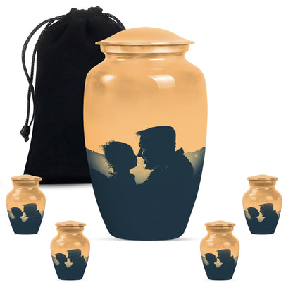 Personalized Father Memorial Urn for Human Ashes - 10-inch, 200 cu in - Yatskia