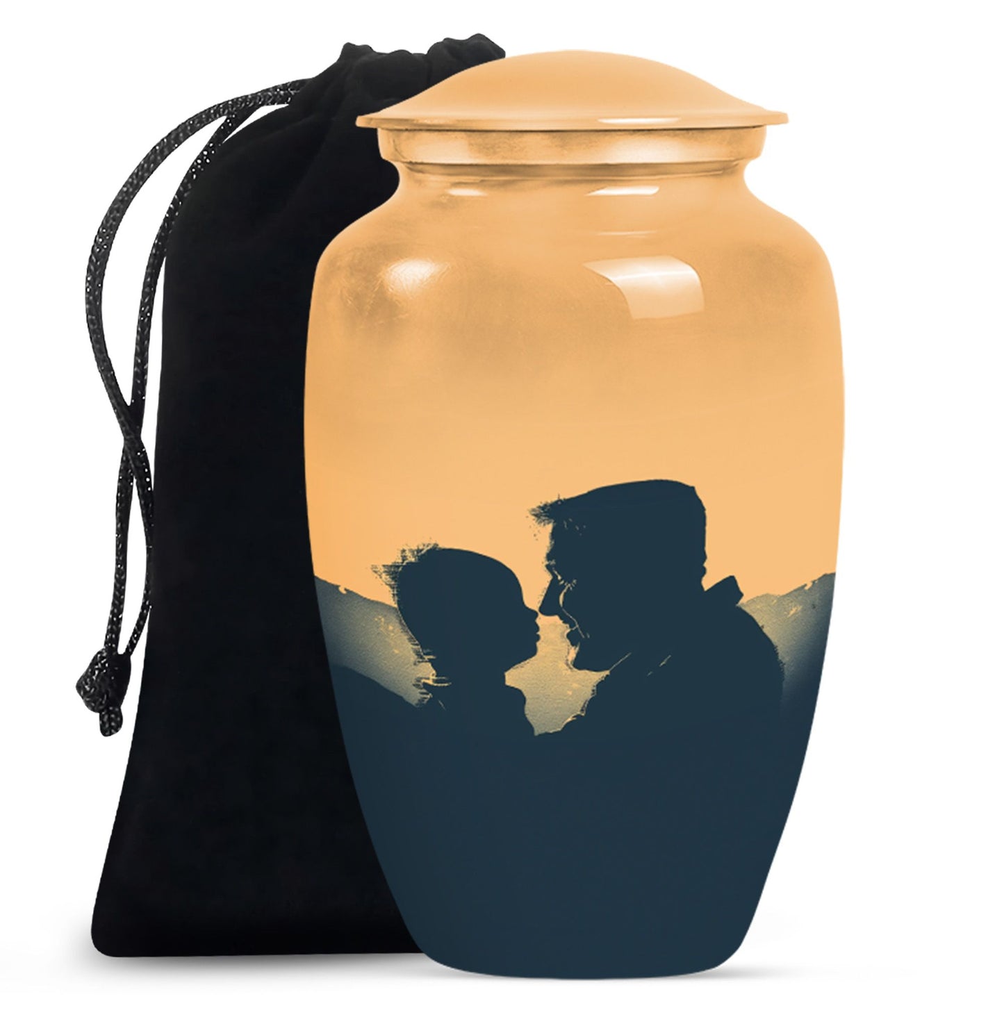 Personalized Father Memorial Urn for Human Ashes - 10-inch, 200 cu in - Yatskia