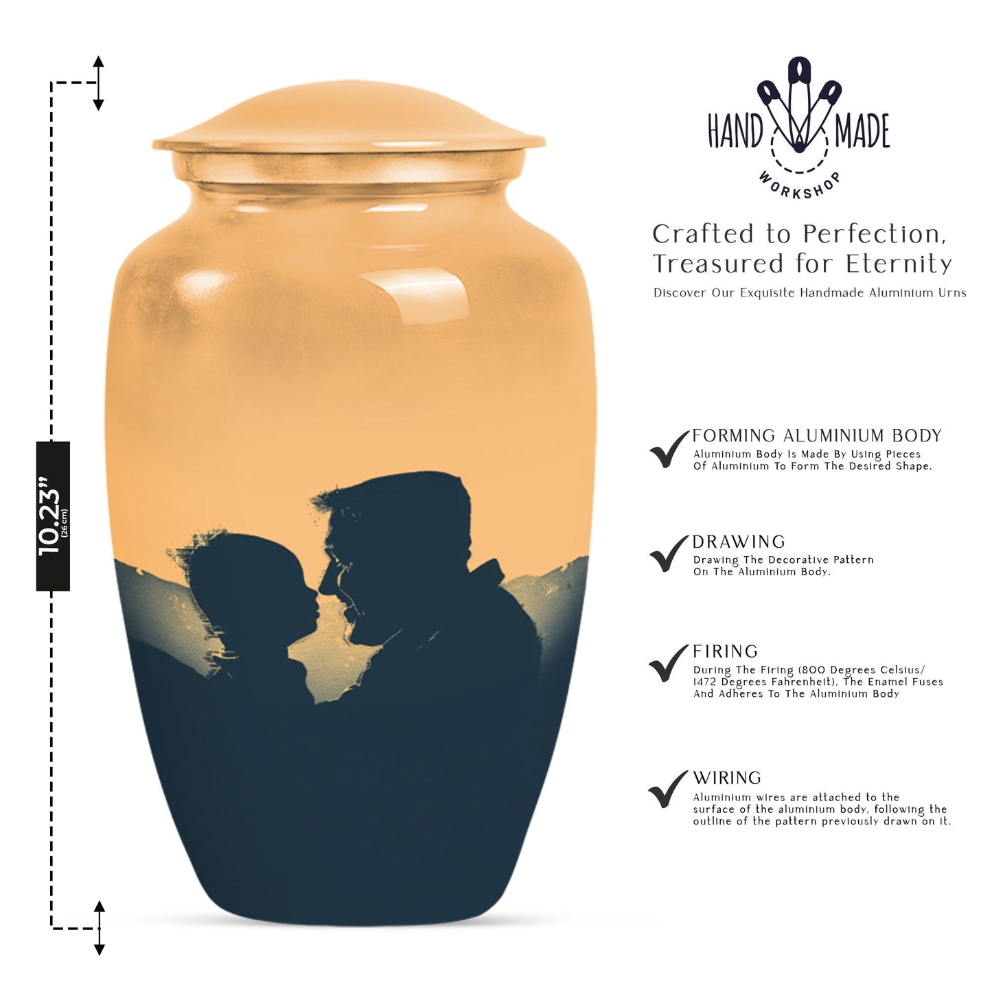 10-inch classic father urn/