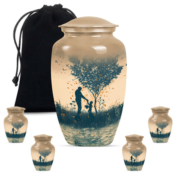 Large Urn with 4 Small Urn