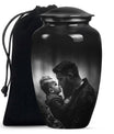 10-inch classic aluminum father urn, funeral urn.