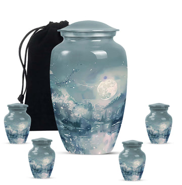 Large Urn with 4 Small Urn