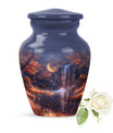 Classic 10-inch lunar urn, memorial funeral urn.