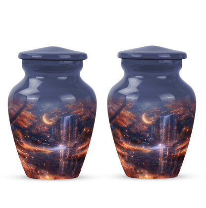 Classic 10-inch lunar urn, memorial funeral urn.