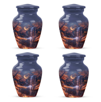 Classic 10-inch lunar urn, memorial funeral urn.