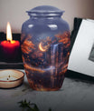 Classic 10-inch lunar urn, memorial funeral urn.