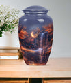Classic 10-inch lunar urn, memorial funeral urn.