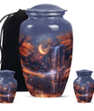 Classic 10-inch lunar urn, memorial funeral urn.