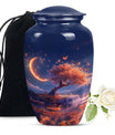 classic Lunar urn in aluminium for adult female ashes