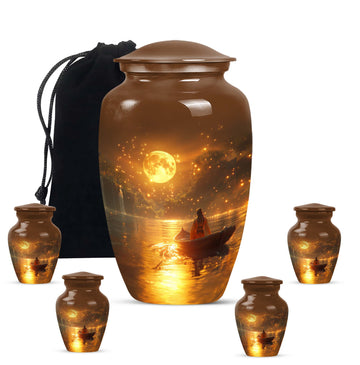 Large Urn With 4 Keepsake Urn