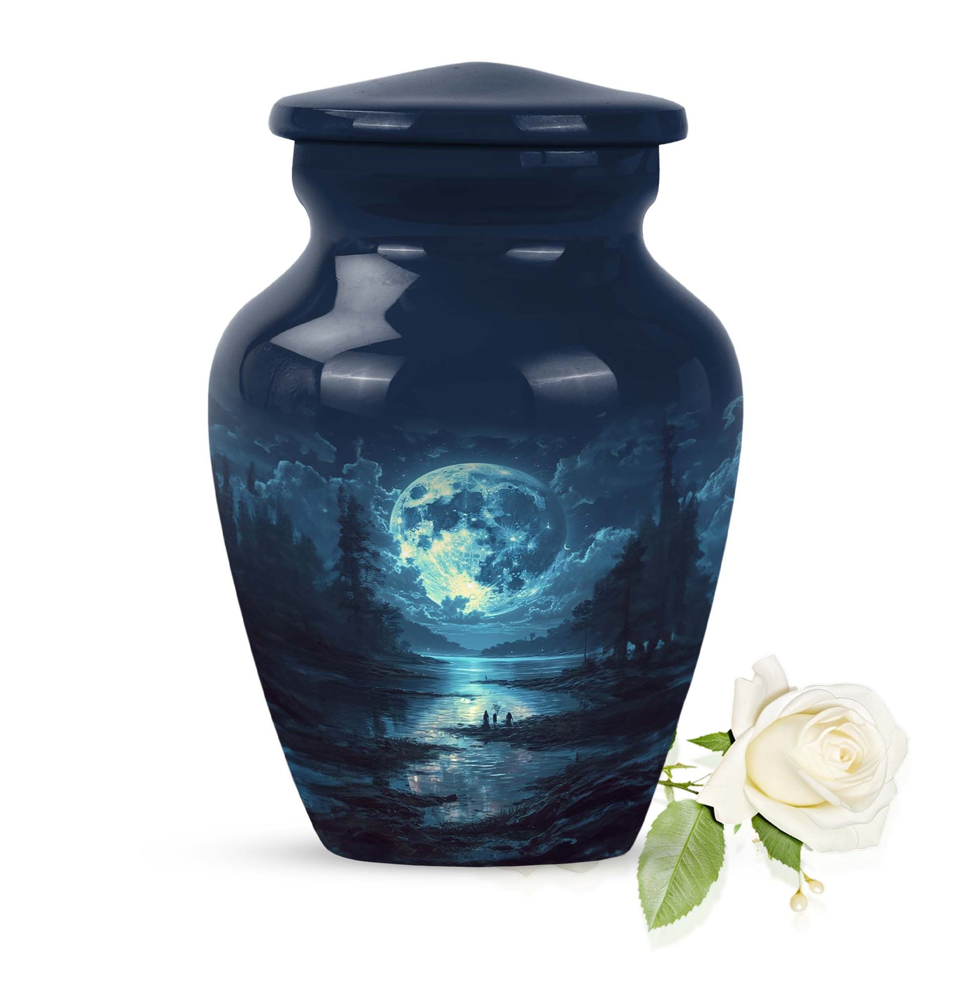 Lunar Small Urn Funeral, Ashes Cremation Urn