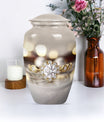 Classic 10-inch aluminium Ring Urn for adult ashes.