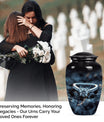 10-inch Classic Aluminium Ring Urn for mom's ashes.