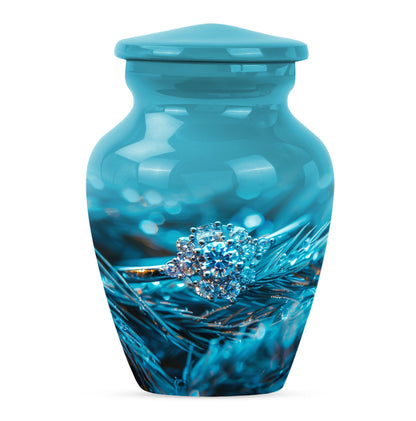 Classic Ring Urn, large memorial urn for men's ashes.