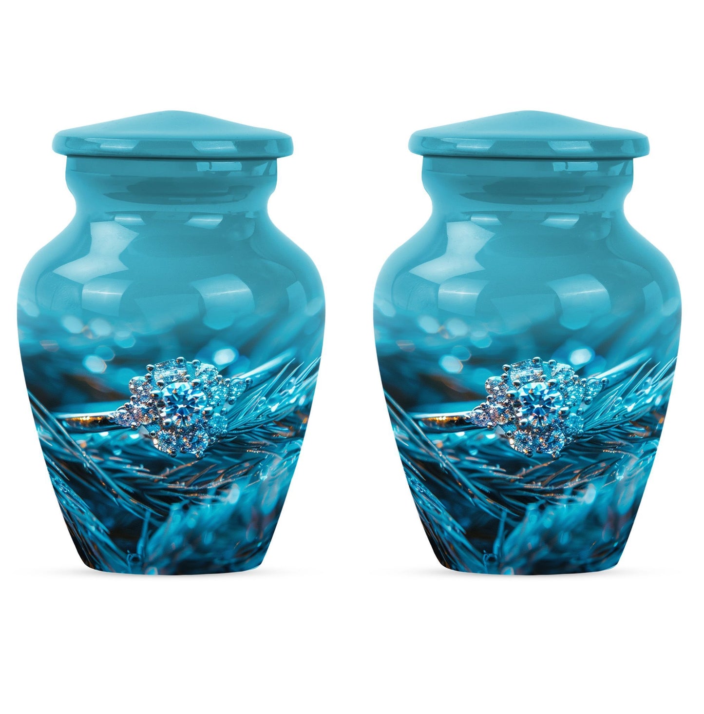 Classic Ring Urn, large memorial urn for men's ashes.