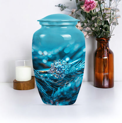 Classic Ring Urn, large memorial urn for men's ashes.