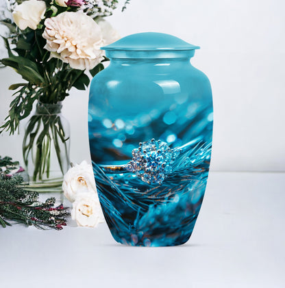 Classic Ring Urn, large memorial urn for men's ashes.