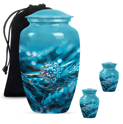 Classic Ring Urn, large memorial urn for men's ashes.