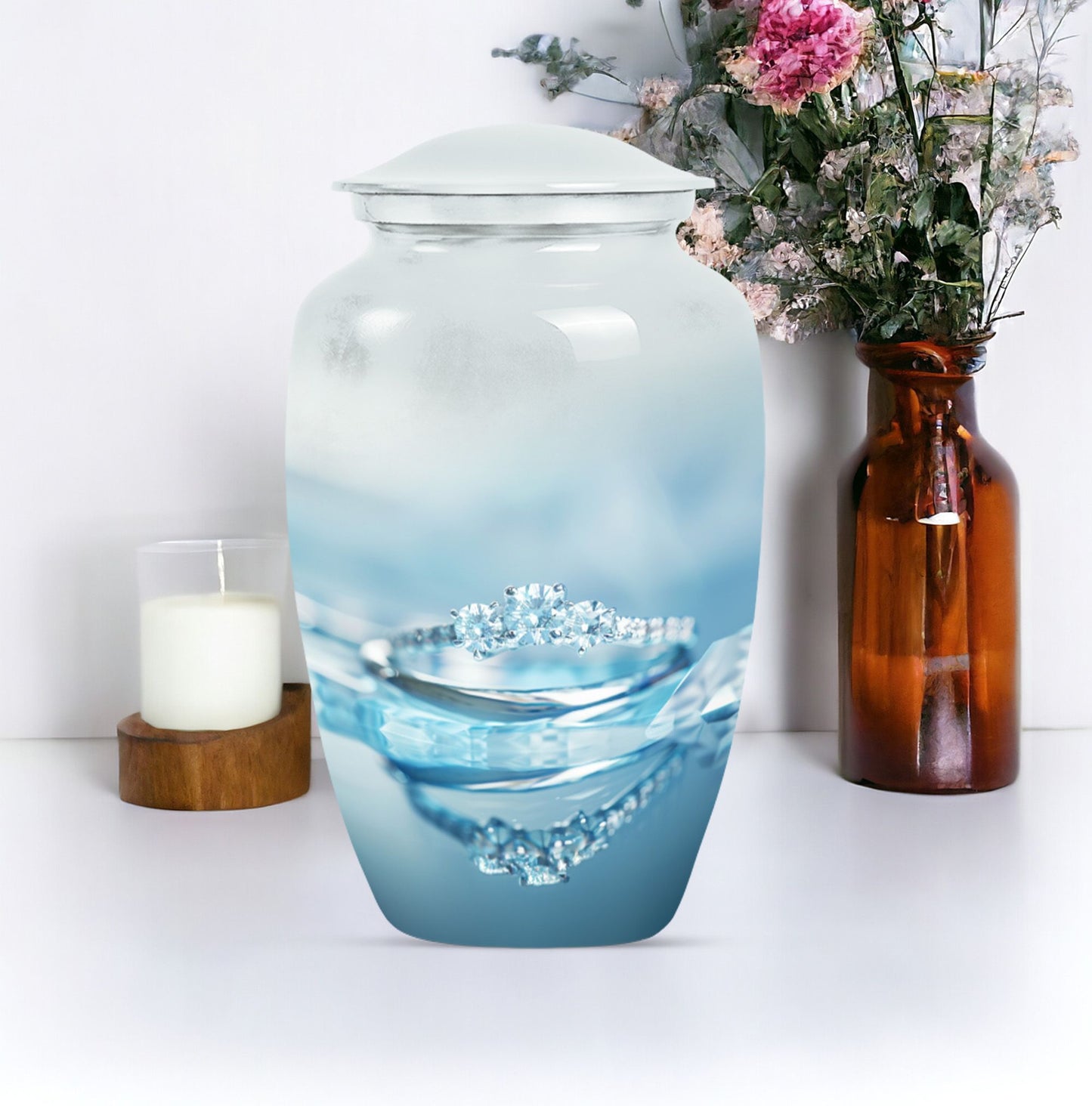 Classic 10-inch Ring Urn for adult male ashes.