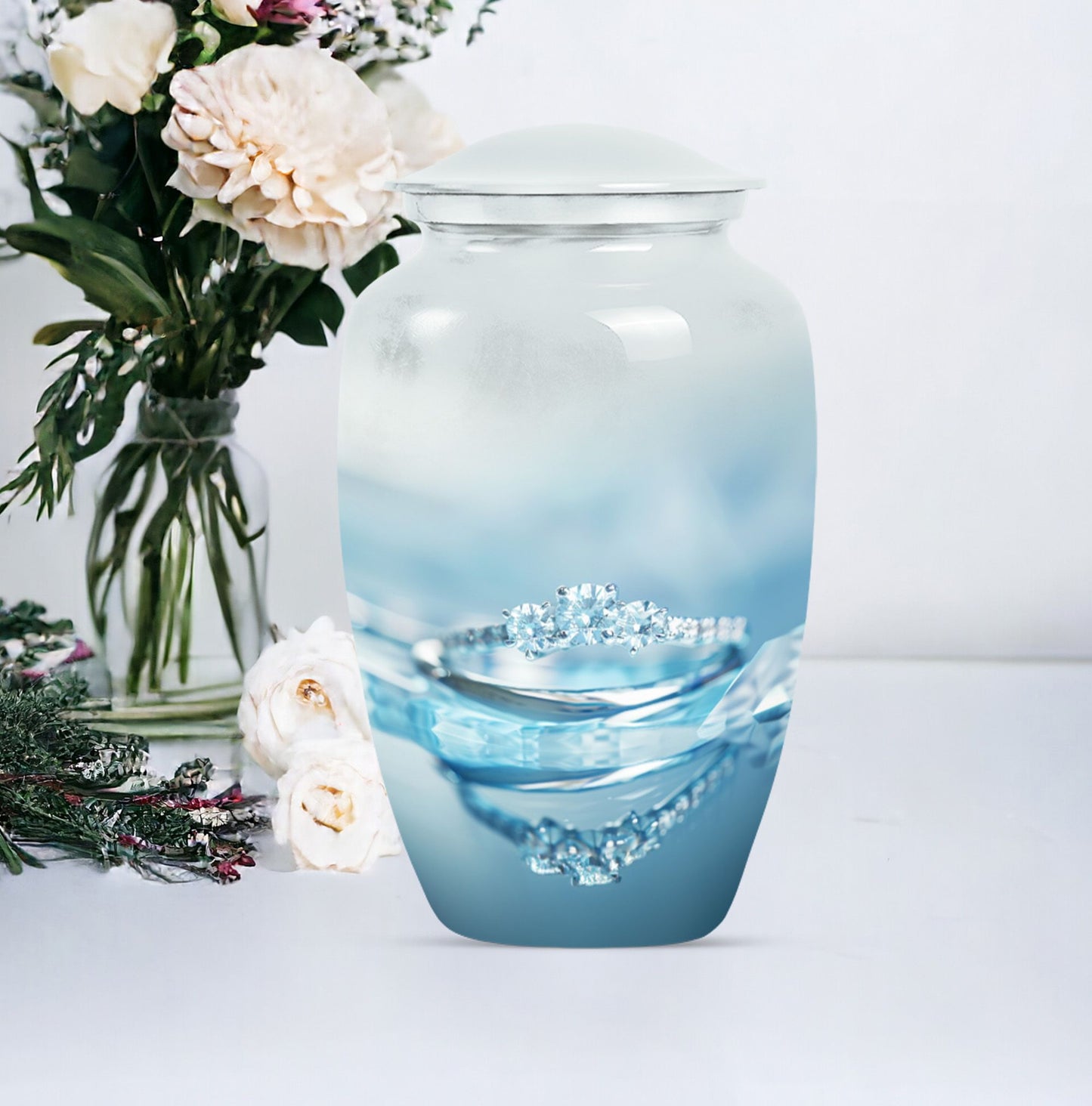 Classic 10-inch Ring Urn for adult male ashes.