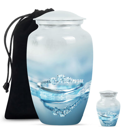 Classic 10-inch Ring Urn for adult male ashes.