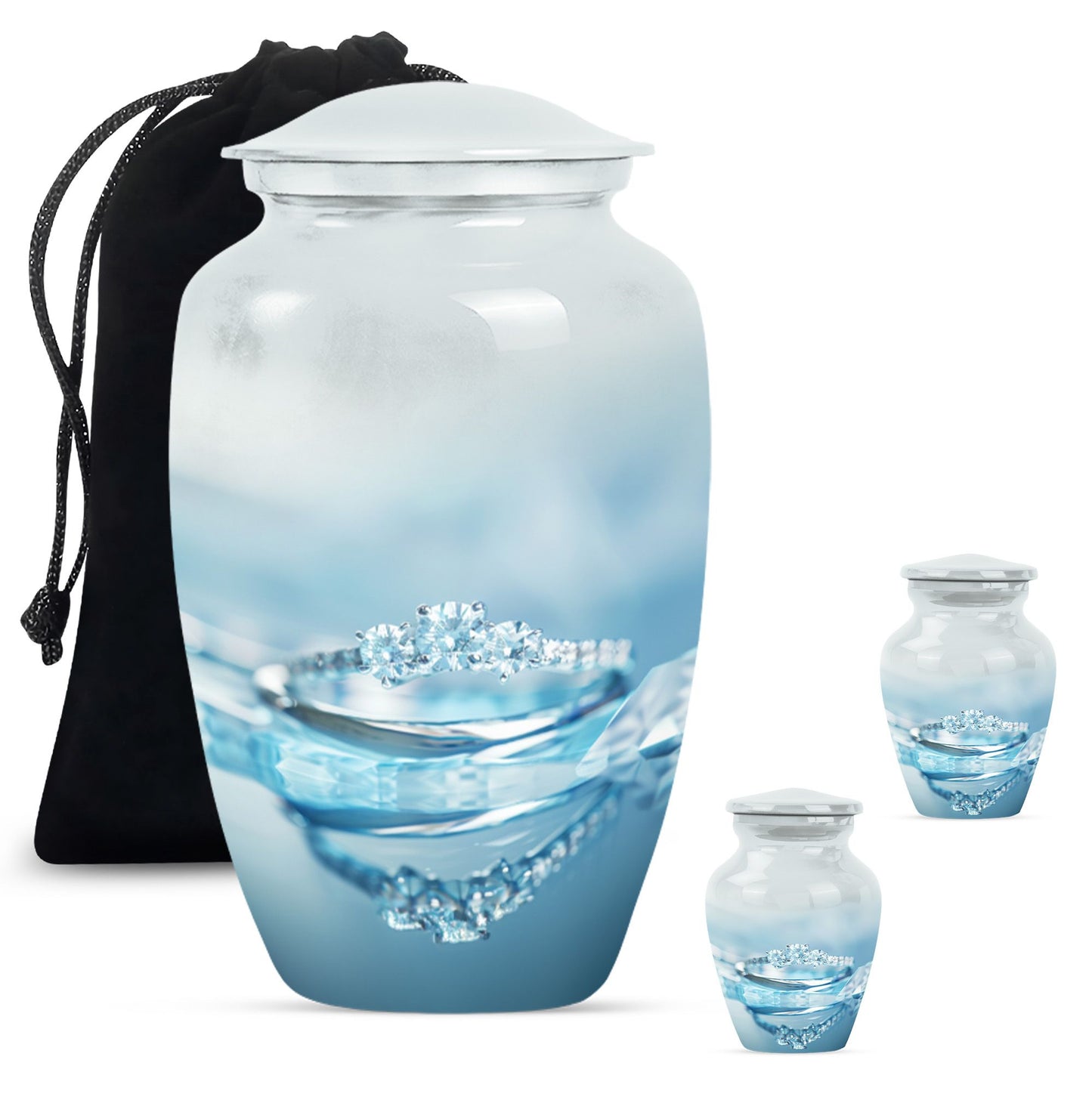 Classic 10-inch Ring Urn for adult male ashes.