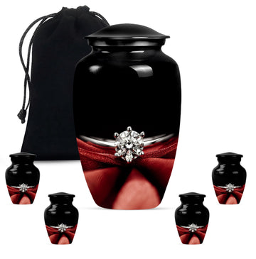 Large Urn With 4 Keepsake Urn
