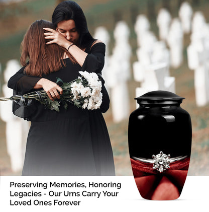 ring urn with personalized name engraving