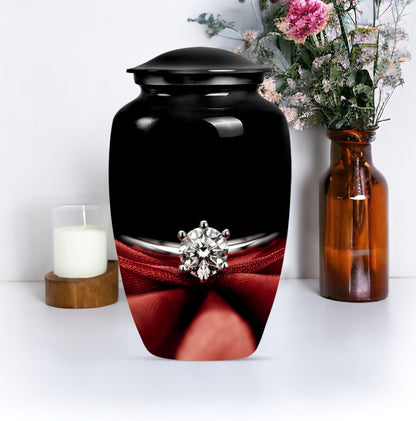 ring urn with personalized name engraving