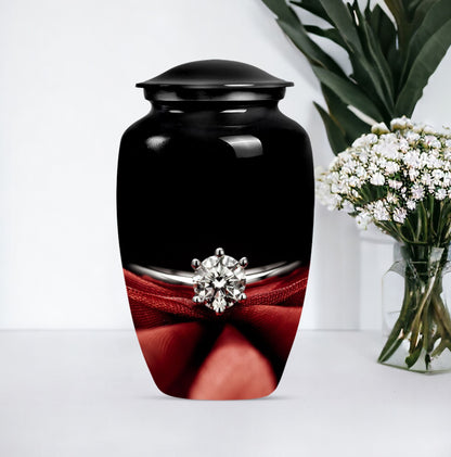 ring urn with personalized name engraving
