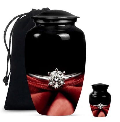 Personalized Artistic Memorial Urn for Human Ashes - 10-inch, 200 cu in - Yatskia
