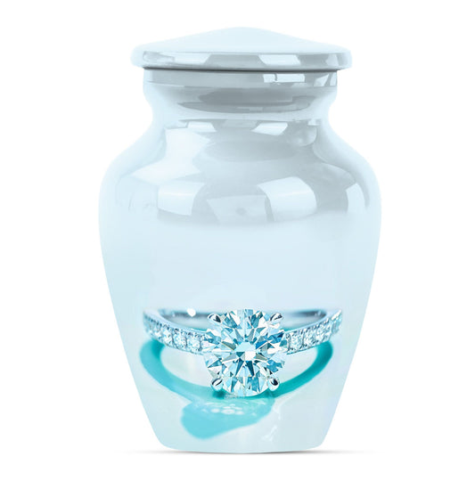 Ring Small Urn For Ashes Adult Male Large Funeral, Ashes Urn
