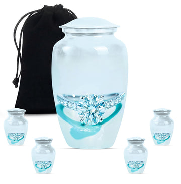 Large Urn With 4 Keepsake Urn