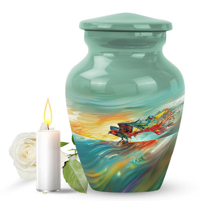 10-inch classic Phoenix urn for male cremation,