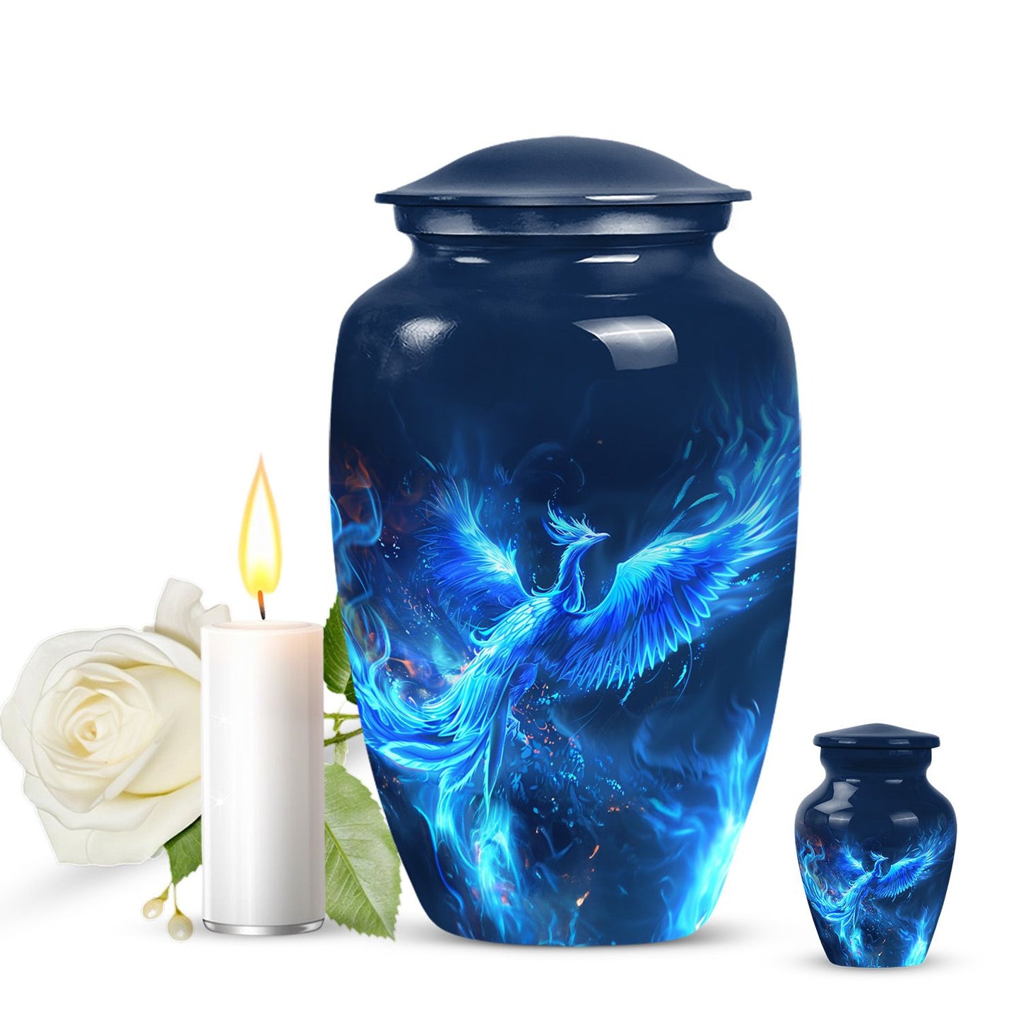Personalized Bird Keepsake Urn for Human Ashes - 10-inch, 200 cu in - Yatskia