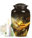 Classic 10 inch phoenix memorial urn for women ashes.