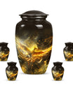 Classic 10 inch phoenix memorial urn for women ashes.
