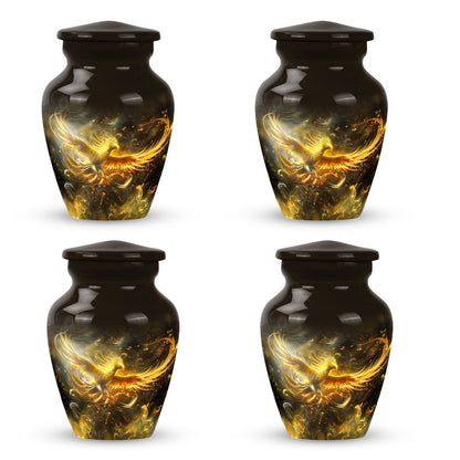 Classic 10 inch phoenix memorial urn for women ashes.