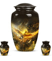 Classic 10 inch phoenix memorial urn for women ashes.