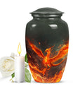 Classic 10-inch Phoenix urn for mom, customizable