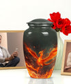 Classic 10-inch Phoenix urn for mom, customizable