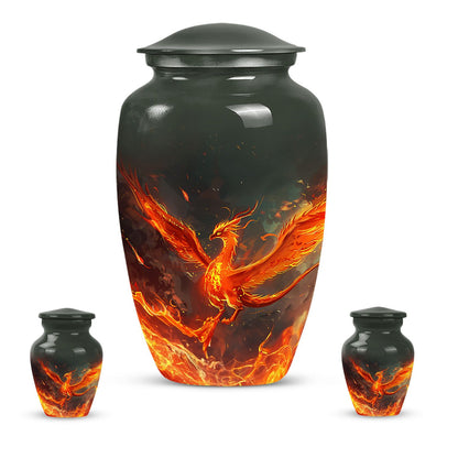 Classic 10-inch Phoenix urn for mom, customizable